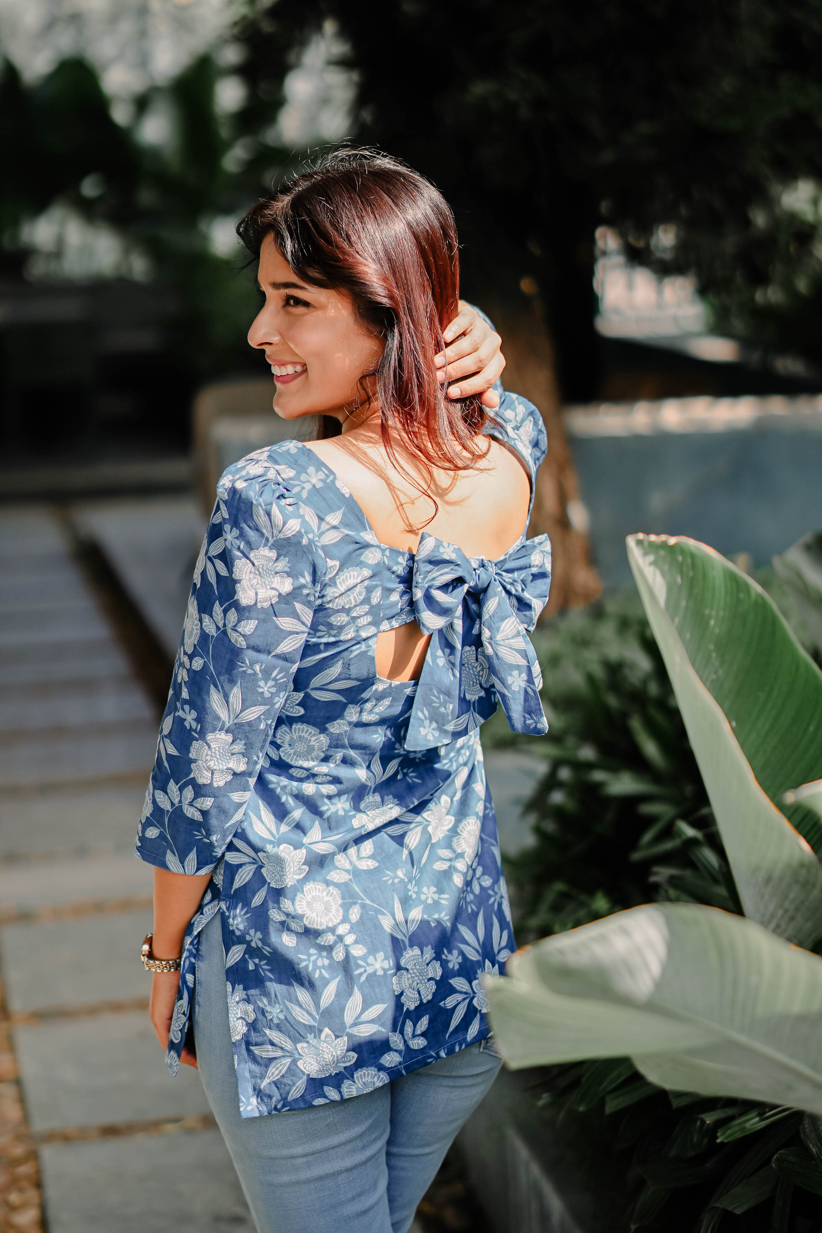 Azure Bloom Kurti